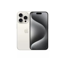 Apple iPhone 15 Pro 15,5 cm (6.1") Divas SIM kartes iOS 17 5G USB Veids-C 128 GB Titāns, Balts