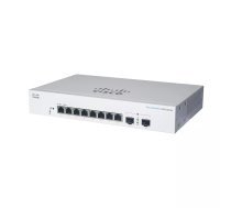 Cisco CBS220-8FP-E-2G-EU-RF tīkla pārslēgs Vadīts L2 Gigabit Ethernet (10/100/1000) Power over Ethernet (PoE) Balts (atjaunots)