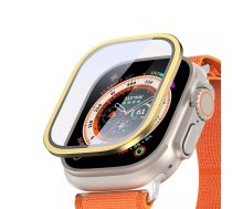 Dux Ducis Ducis Flas rūdīts stikls ar alumīnija rāmi Apple Watch Ultra 49mm - Zelta krāsā