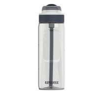 Ūdens pudele Kambukka Lagoon 750 ml Tritan plastmasa, hermētiska, atverama vāciņa ar noņemamu salmiņu, pelēka