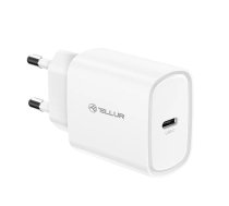 Tellur 20W USB-C PD sienas lādētājs balts