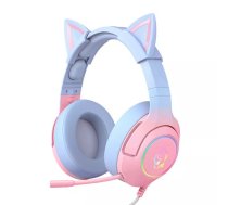 Austiņas Onikuma K9 Pink and Blue Gaming Headphones