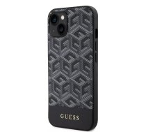 Guess PU G Cube MagSafe futrālis iPhone 15 Black