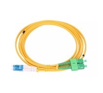 Extralink PATCHCORD SC/APC-LC/UPC SM G.652D DUPLEX 1M InfiniBand un optiskās šķiedras kabelis 2x SC 2x LC FTTH Dzeltens