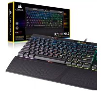 Corsair K70 RGB PRO Mechanical Gaming Keyboard tastatūra USB AZERTY Beļģijas Melns