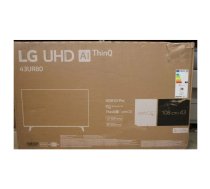 IZPĀRDOŠANA. LG 43UR80003LJ 43" (108 cm) UHD 4K Smart TV LG 43UR80003LJ 43" (108 cm) Smart TV webOS 23 UHD 4K Wi-Fi bojāts iepakojums