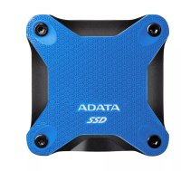 Ārējais SSD ADATA SD620 1 TB, USB 3.2 Gen 2 (Micro-USB B), zils, silikona, triecienizturīgs