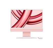 Apple iMac Apple M M3 59,7 cm (23.5") 4480 x 2520 pikseļi Viss vienā PC 8 GB 256 GB SSD macOS Sonoma Wi-Fi 6E (802.11ax) Rozā