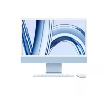 Apple iMac Apple M M3 59,7 cm (23.5") 4480 x 2520 pikseļi Viss vienā PC 8 GB 256 GB SSD macOS Sonoma Wi-Fi 6E (802.11ax) Zils