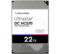 Servera cietais disks WD/HGST ULTRASTAR DC HC570 (3,5'', 22TB, 512MB, 7200 RPM, SATA 6Gb/s, 512E SE NP3), SKU: 0F48155