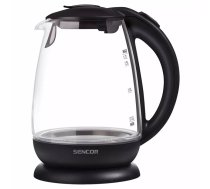 Elektriskais tējkanna SENCOR SWK1785BK — 1.7 L, 2200 W, melna, stikla korpuss
