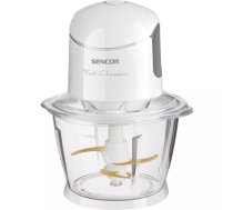 Elektriskais pārtikas smalcinātājs Sencor SCB 5100WH-EUE3 1 L 800 W balts, 4 titāna asmeņi, stikla bļoda