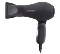 Matu fēns ESPERANZA EBH003K 750W kompakts ceļojumu, salokāma roktura, 2 ātrumi, 2 temperatūras, koncentrators, vads 1,6 m