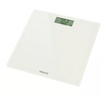 Personīgās svaru mērvienības SENCOR SBS2301WH — digitālās vannas istabas svari, rūdīts stikls, 4 sensori, līdz 150 kg, baltas