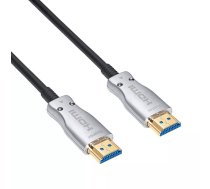 Akyga AK-HD-100L HDMI kabelis 10 m HDMI Type A (Standard) Melns, Sudrabs