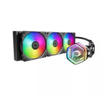 Ūdens dzesēšanas komplekts Cooler Master MasterLiquid 360 ATMOS 12 cm Melns