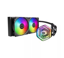 Ūdens dzesēšanas komplekts Cooler Master MasterLiquid 240 ATMOS 12 cm Melns