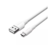 USB kabelis Vention USB 2.0 A Male uz Micro-B Male 2A 1M balts
