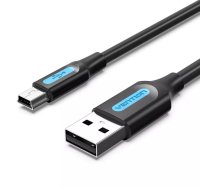 Vention COMBD USB kabelis 0,5 m USB 2.0 USB A Mini-USB B Melns