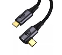 PremiumCord KU4CU12 USB kabelis 1,2 m USB4 Gen 3x2 USB C Melns, Pelēks