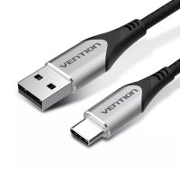 Vention CODHG USB kabelis 1,5 m USB 2.0 USB A USB C Alumīnijs, Melns