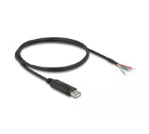 DeLOCK Adapterkabel USB 2.0 Typ-A zu seriell RS-485 3 x offene Kabelenden 1 m USB kabelis