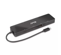 CLUB3D USB3.2 Gen2 Type-C 6-in-1 Pārnēsājamais Doks ar Diviem Displejiem 4K60Hz
