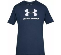 Under Armor Vīriešu krekliņš Sportstyle Logo Tee tumši zils L (1329590-408)