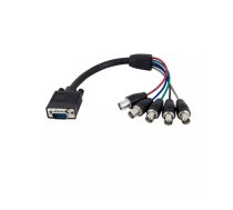 StarTech.com 1 pēda Coax HD15 VGA uz 5 BNC RGBHV monitora kabelis M/F VGA D-Sub 5 x BNC