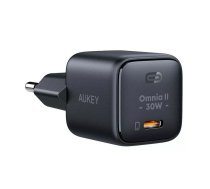Sienas lādētājs Aukey PA-B1L, USB-C, 30 W (melns)