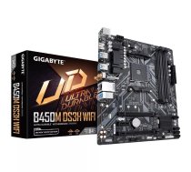 GIGABYTE B450M DS3H WIFI mātes plate AMD B450 Ligzda AM4 mikro ATX