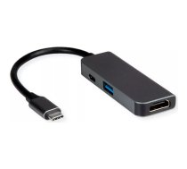 VALUE Displeja adapteris USB C tipa - HDMI+ 3.2 Gen 1 A+ PD - Adapteris - Digitālais/datubāze - Digitālais/displejs/video (12.99.1141)