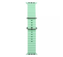 Siksniņa iWear S1 silikona 20 mm gaiši zaļa saderīga ar Apple Watch 49 mm/45 mm/44 mm/42 mm