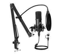 Mikrofons ar statīvu Maono A04E (melns)