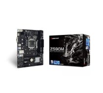 Mātesplate BIOSTAR Z590 VALKYRIE — Intel Z590, LGA 1200, micro ATX, 2×DIMM DDR4 līdz 64 GB, 1×M.2, 4×SATA III, Realtek ALC897, Intel I219‑V