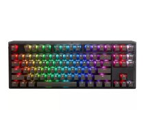 Ducky One 3 Aura TKL spēļu tastatūra USB QWERTY Melna Mehāniskā RGB