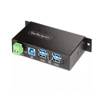 StarTech.com 5G4AINDRM-USB-A-HUB interfeisa centrmezgls USB 3.2 Gen 1 (3.1 Gen 1) Type-B 5000 Mbit/s Melns