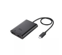 i-tec C31DUAL4K60HDMI USB grafiskais adapteris 7680 x 4320 pikseļi Melns