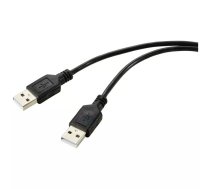 Renkforce RF-5771508 USB kabelis 1 m USB 2.0 USB A Melns