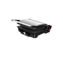 Kontaktgrils MPM MGR-09M 2000 W nerūsējošais tērauds/melns, taisnstūra, ar nesaiņojošu pārklājumu, līdz 270°C