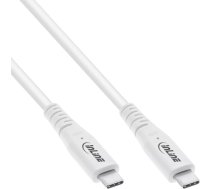 InLine 35902W USB kabelis 2 m USB4 Gen 3x2 USB C Balts
