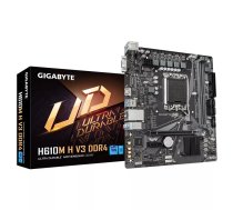 Gigabyte H610M H V3 DDR4 mātes plate Intel H610 Express LGA 1700 mikro ATX