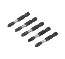 Uzgaļu komplekts DRAUMET Impact Bit 1/4" 50 mm PH2 S2, 5 gab.