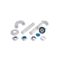 Sifons ANI_PLAST Ani 1 1/4x32 ar taisnu cauruli 32 mm, izlietnes sifons