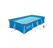 Rāmja baseins Bestway Steel Pro 4,00 m x 2,11 m x 0,81 m, tilpums 5700 L, filtrs 1 200 L/h