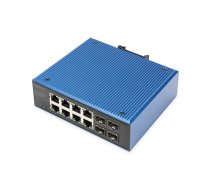 Digitus DN-651153 tīkla pārslēgs Nepārvaldīts Gigabit Ethernet (10/100/1000) Power over Ethernet (PoE) Melns, Zils