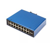 Digitus DN-651159 tīkla pārslēgs Vadīts L2 Gigabit Ethernet (10/100/1000) Power over Ethernet (PoE) Melns, Zils