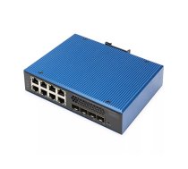 Digitus DN-651161 tīkla pārslēgs Vadīts L2/L3 Gigabit Ethernet (10/100/1000) Power over Ethernet (PoE) Melns, Zils