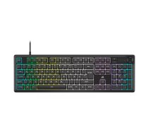 Corsair K55 CORE RGB Spēļu Tastatūra USB QWERTZ Vācu Melna Mehāniskā 110 Taustiņi