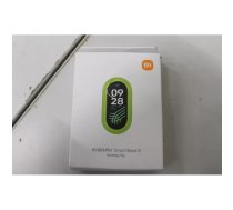 IZPĀRDOŠANA.Bojāta iepakojuma Xiaomi Smart Band 8 Running Clip Black/green Bojāts iepakojums Melns/zaļš siksniņas materiāls: Atbalstītie datu elementi: PC, TPU: Soļu skaits, solis, kadence (SPM), temp